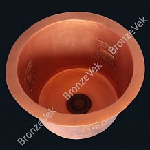Мойка из меди для бара RBC-1 (круглая) фото