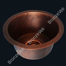 Мойка из меди для бара RBC-3 (круглая) фото