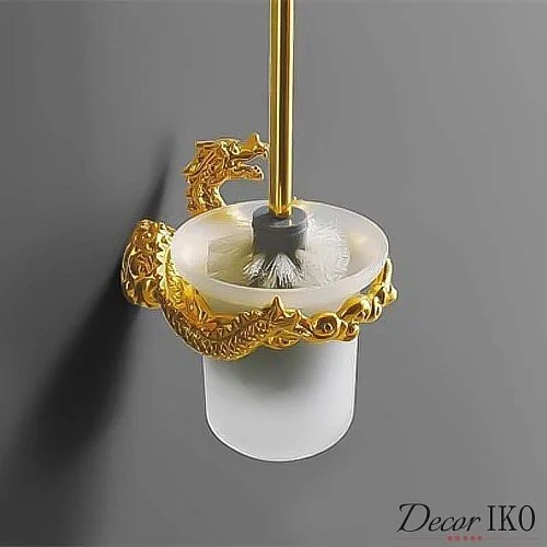 Ершик для унитаза подвесной Luxury Dragon CLD-01 золотой