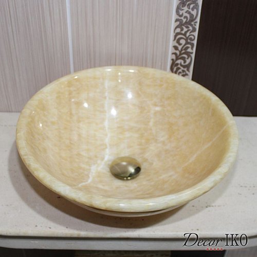 Раковина из медового оникса SS-66
