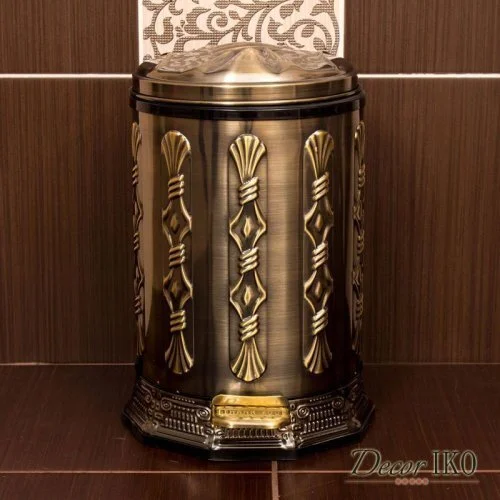 Мусорное ведро с педалью BBU-01 бронза, 10 л.